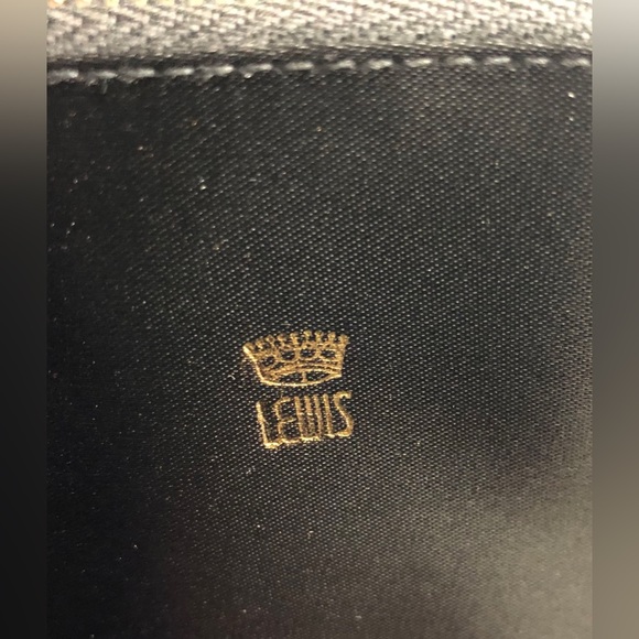 Crown Lewis Vintage Black Jacquard Evening Bag Top Handle Handbag - Picture 11 of 12